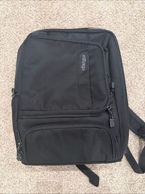 Ebags Pro Slim Weekender Professional Slim Laptop Backpack in black